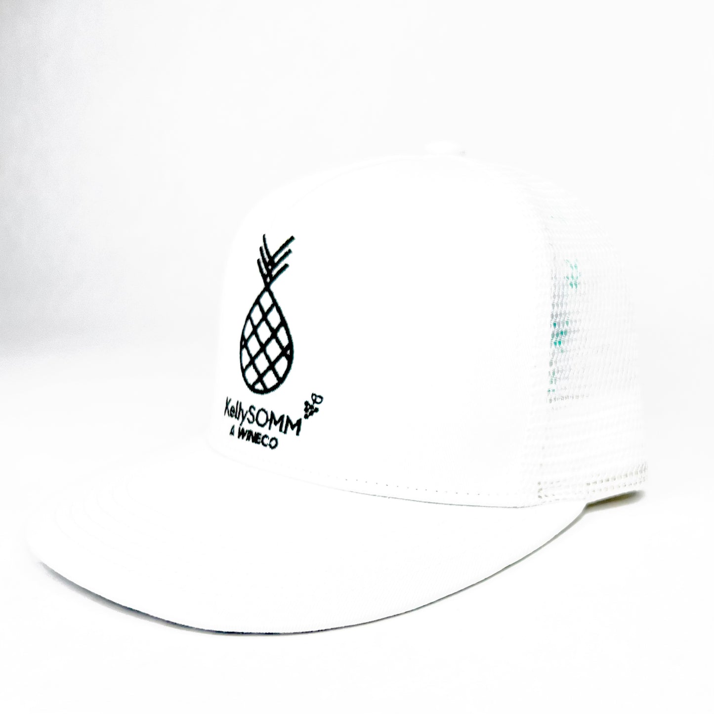 KellySOMM Pineapple Logo White Hat