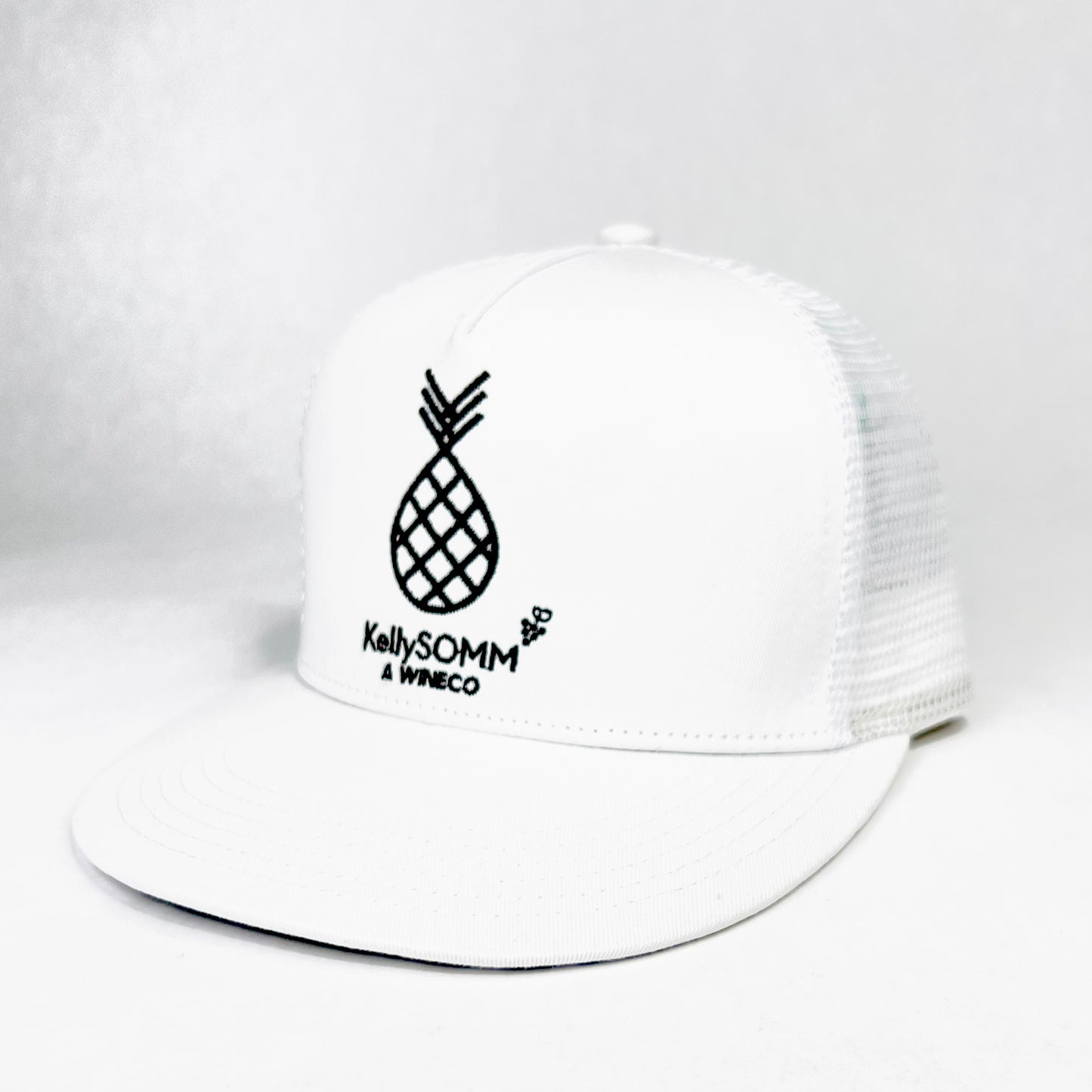 KellySOMM Pineapple Logo White Hat